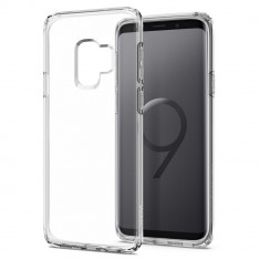 Husa protectie SPIGEN pentru Samsung Galaxy S9 (G960), Silicon, Capac Spate, Liquid Crystal, Transparenta foto