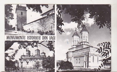 bnk cp Monumente istorice din Iasi - Vedere - circulata foto