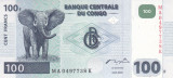 Bancnota Congo 100 Franci 2000 - P92A UNC