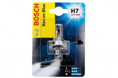 Bec auto halogen pentru far Bosch Xenon Blue H7 55W 1987301013 foto