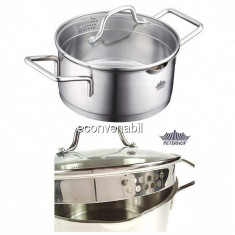 Cratita din inox cu capac Peterhof PH1577720 6.5L foto