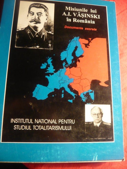 Inst.National Studiul Totalitarism- Misiunile lui AI.Vasinski in Romania -1997