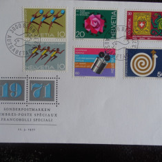 ELVETIA -FDC 1971-Anul 1971 Perforat in plic