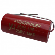 Condensator audio Audiophiler MKP rosu 3.3uf/250V, cod:335J HIF - R foto