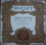 Mozart Concert nr. 20 pentru pian și orchestră &icirc;n Re Minor, VINIL, Clasica, electrecord