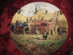 FARFURIE DECORATIVA PORTELAN ENGLEZESC WEDGWOOD QUEENS WARE - THE FARM YEAR foto