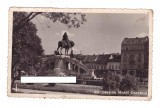 CP Cluj - Statuia Matei Corvinul, 1937, circulata, Printata, Cluj Napoca