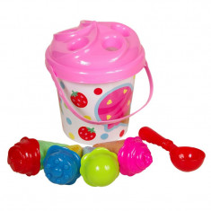 Set galetusa si forme nisip Ice Cream, 5 piese, Multicolor foto