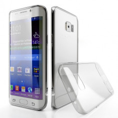 Husa de protectie Slim TPU pentru Samsung Galaxy S6 Edge, Transparenta foto