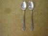 2 lingurite din alpaca argintate