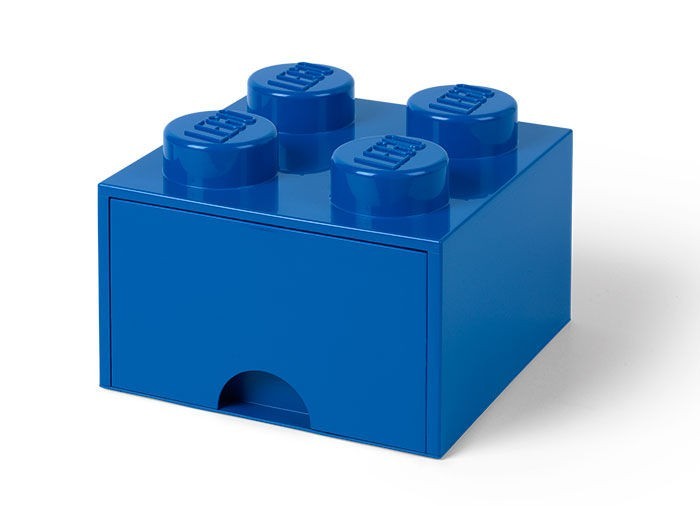 Cutie depozitare LEGO 2x2 cu sertar, albastru (40051731) Cutie depozitare LEGO 2x2 cu sertar, albastru (40051731)