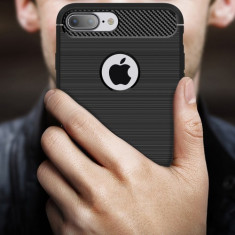Husa iPhone 7 Plus - Carbon Brushed Black foto