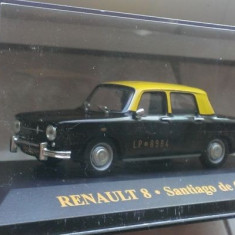 Macheta Renault 8 (Dacia 1100) - Taxi Santiago de Chile 1965- IXO 1/43