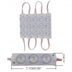 Modul 3 LED 7520-3030, 3W, alb rece, cod:10105892 foto