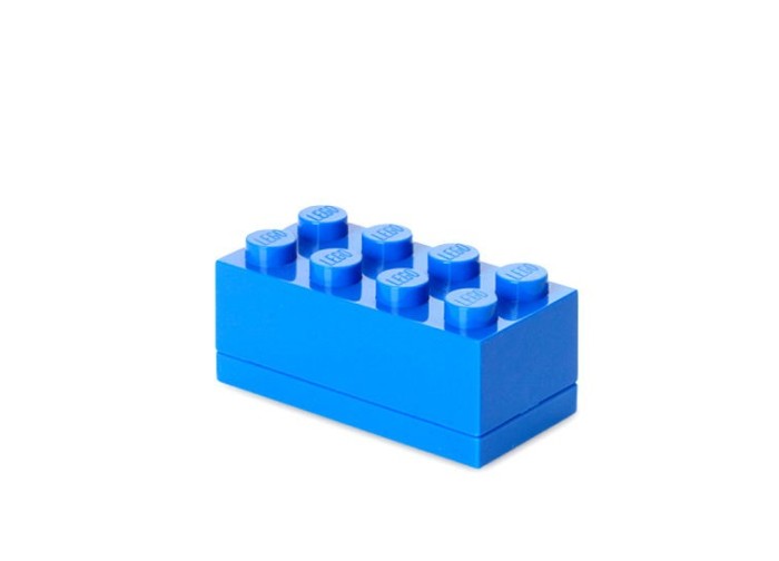 Mini cutie depozitare LEGO 2x4 albastru inchis Mini cutie depozitare LEGO 2x4 albastru inchis