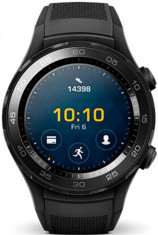 Smartwatch Huawei Watch W2, Procesor 1.1GHz, Amoled 1.2&amp;amp;quot;, 768MB RAM, 4GB Flash, Bluetooth, 4G (Negru) foto