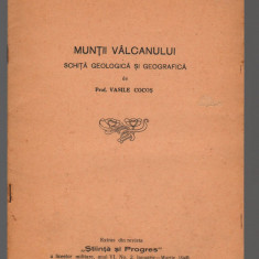 (C8055) MUNTII VALCANULUI DE VASILE COCOS, SCHITA GEOLOGICA, 1940