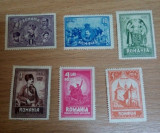 Romania 1929 &ndash; 10 ANI UNIREA TRANSILVANIEI, serie cu SARNIERA, K135, Nestampilat