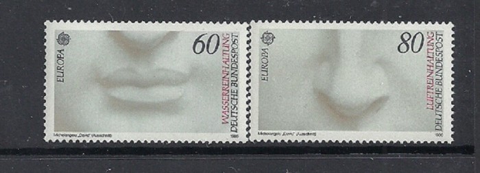 GERMANIA 1986 &ndash; EUROPA CEPT, serie nestampilata, K135