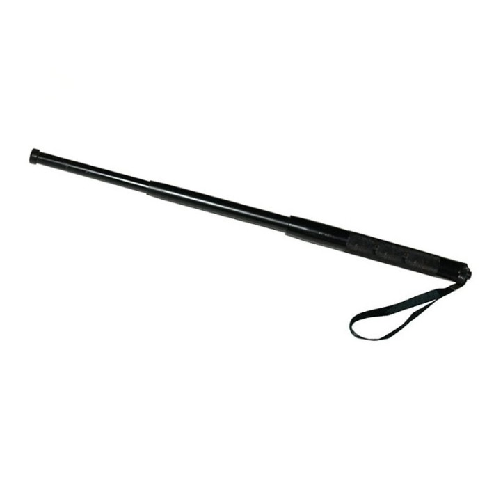 Baston telescopic din otel, 50 cm, 3 sectiuni Baston telescopic din otel, 50 cm, 3 sectiuni