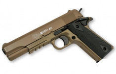 Replica COLT 1911 HPA metal slide TAN arma airsoft pusca pistol aer comprimat sniper shotgun foto