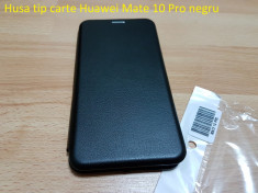 Husa tip carte Huawei Mate 10 Pro negru foto