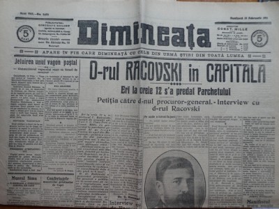 19 ziare Dimineata din 1911 si 1912 , director C. Mille foto