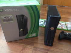 Xbox 360, 250GB, Cumparat din magazin, Toate accesoriile foto