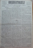Cumpara ieftin Ziarul Observatorul ; Politic , national si literar , an 1 ,nr. 32 , Sibiu ,1878