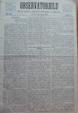 Ziarul Observatorul ; Politic , national si literar , an 1 ,nr. 32 , Sibiu ,1878