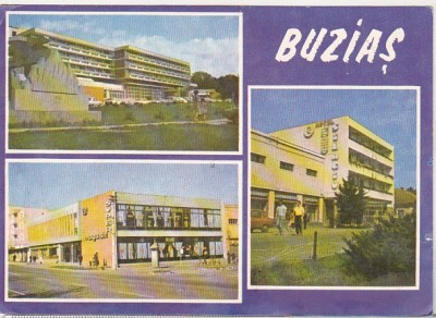 bnk cp Buzias - Vedere - circulata - marca fixa foto