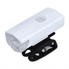 Far bicicleta LED CREE 300 lm, USB 800 mAh, 3 moduri iluminare, IP44 foto