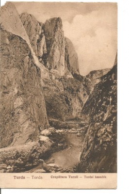(A) carte postala(ilustrata)-TURDA-Crepatura Turzii anul 1926 foto