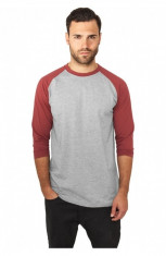 Contrast 34 Sleeve Raglan Tee gri-rubin L foto