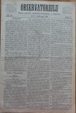 Cumpara ieftin Ziarul Observatorul ; Politic , national si literar , an 1 ,nr. 29 , Sibiu ,1878