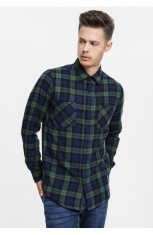 Checked Flanell Shirt 3 verde-bleumarin-negru 2XL foto