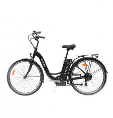 Bicicleta electrica clasica cu cadru de aluminiu baterie Litium-Ion ZT-13 NEGRU foto