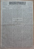 Ziarul Observatorul ; Politic , national si literar , an 1 ,nr. 31 , Sibiu ,1878