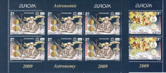 ROMANIA 2009 LP1832 d EUROPA 2009 - ASTRONOMIE PERECHE MINICOLI 6 TIMBRE MNH foto