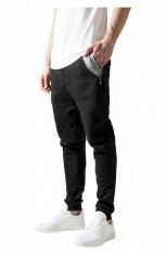 Pantaloni trening conici negru-gri 2XL foto