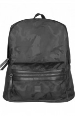 Camo Jacquard Backpack negru-camuflaj foto