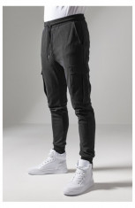 Fitted Cargo Sweatpants negru 2XL foto