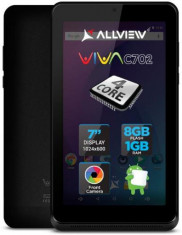 Tableta Allview Viva C702, Procesor Quad-Core 1.3 GHz, TN LCD Capacitive touchscreen 7&amp;amp;quot;, 1GB RAM, 8GB, Wi-Fi, Android (Negru) foto