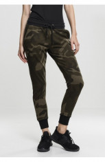 Ladies Camo Terry Pants oliv-camuflaj-negru S foto