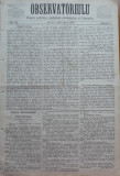 Cumpara ieftin Ziarul Observatorul ; Politic , national si literar , an 1 ,nr. 35 , Sibiu ,1878