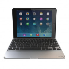 Husa cu tastatura iluminata ZAGG Slim Book Wireless Bluetooth pentru Apple iPad Air 2, Black/Silver foto