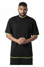 Tricouri largi hip hop negru-verde deschis 5XL foto