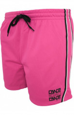 Pantaloni sport din plasa pentru femeie Dance roz-negru L foto