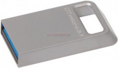 Stick USB Kingston DataTraveler Micro 3.1, USB 3.1, 64GB (Culoare metalica) foto