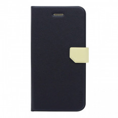 Husa book Fenice Diario Ver.2 Apple iPhone 6/6S, Navy/Ivory foto